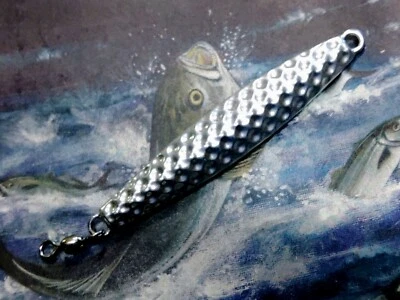 STUARTS STALKERS 4oz CHROME diamond jig fluke seabass trout grouper striper tuna fishing lure