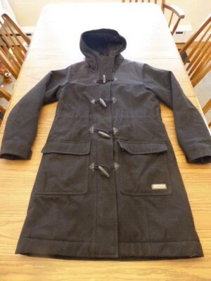 Abrigo parka de invierno aislado Merrell pequeño de lana con capucha negro Foto 1 de 4