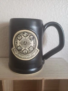 Grey Fox Pottery Mug Holloman AFB 49th Operations Group Black Air Force - Picture 1 of 9