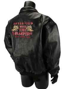 Handmade Interview with The Vampire Crew Black Leather Jacket for Men and Women - Picture 1 of 11