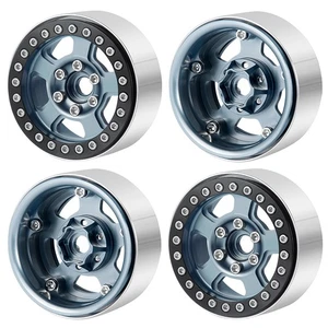 4x Metall 1,9" Beadlock Felge für RC 1/10 SCX10 D90 D110 TRX-4 90046 CC01 - Bild 1 von 11