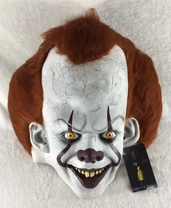 Máscara IT Pennywise Edición Deluxe con Cabello TOTS Licencia Oficial Adulto ¡Nueva! - Imagen 1 de 7