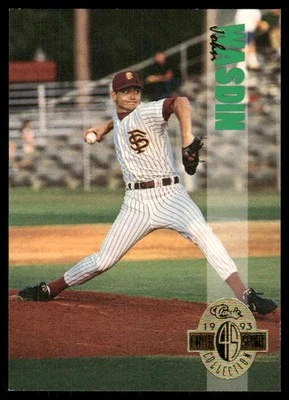 1993 Classic Four Sport #301 John Wasdin - Image 1 of 2