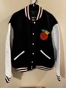 USED TEAM ISSUED NOTRE DAME FOOTBALL BUTTON UP JACKET MENS ORANGE BOWL MEDIUM - Picture 1 of 13