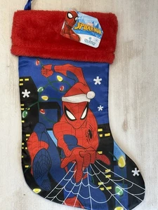 Spider Man 15" Weihnachtsstrumpf Kunstfellbesatz Urlaub NEU - Bild 1 von 2