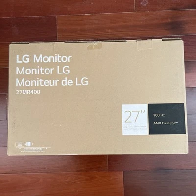 LG - 27" IPS 3-Side Borderless FHD 100Hz AMD 100Hz FreeSync Monitor *NEW INHAND* - Image 1 of 3