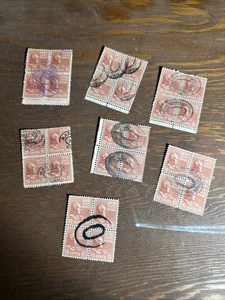 john tyler 10 cent stamp Blocks Of 4 , Total 32 Stamps United States Postal 1938 - Bild 1 von 18