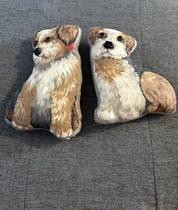 Two Terrior Dog Pillows - Picture 1 of 8