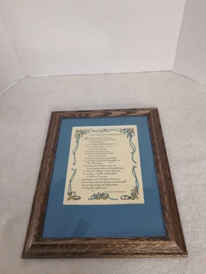 The Art Of Marriage  - Great Wedding Present  11" X  14" Country Frame - Image 1 of 4