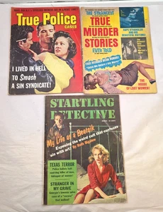 1960s True Crime Magazine Lot of (3) True Police Starling Detective True Murder - Bild 1 von 6