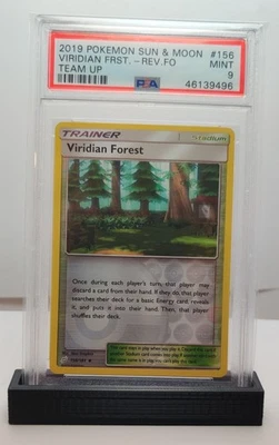 2019 POKEMON SUN & MOON VIRIDIAN FOREST REVERSE HOLO PSA 9 - population 1 - Image 1 of 4