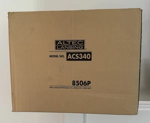 Altec Lansing Multimedia Speaker System With Subwoofer ACS340 - Tested - Works - Picture 1 of 16