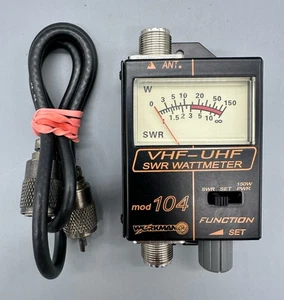Workman 104 SWR/Power Watt Meter for Ham Radio, UHF/VHF Bandit, 120-500 MHz - Picture 1 of 4