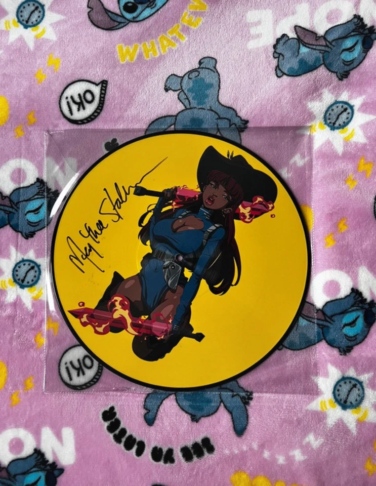 Megan Thee Stallion Savage Autographed 1LP Vinyl Yellow Picture Disc 12" Record - Image 1 of 1