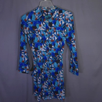 Vestido The Limited con cinturón y botones talla M floral negocios informal estilo retro Foto 1 de 4