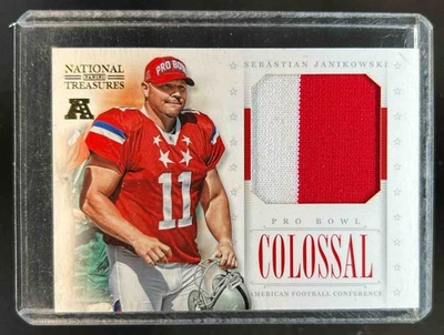 2012 National Treasures Sebastian Janikowski Colossal Pro Bowl Prime Patch #/49 - Image 1 of 2