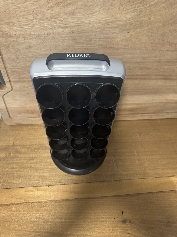 Soporte para cápsulas Keurig K Cup Spin Carrusel tiene capacidad para 30 cápsulas KCC 30 negro plata SIN CAJA Foto 1 de 4