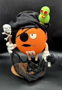 Dept 56 Fibra Ottica Arancione M&M's Pirate con Pappagallo RARO! NOS 2004 etichetta originale - Foto 1 di 5