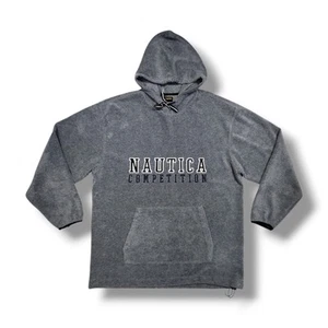 Sudadera con Capucha Pullover Vintage Nautica Competition Gris Polar Para Hombre 2XL Hecha en EE. UU. - Imagen 1 de 17