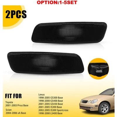 Luces de señalización delanteras reflectores lente de humo para 01-05 Lexus GS430 Base Foto 1 de 4