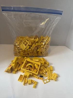 LEGO Assorted Yellow Bulk Bricks LOT  Over 1 Lb - Image 1 of 2