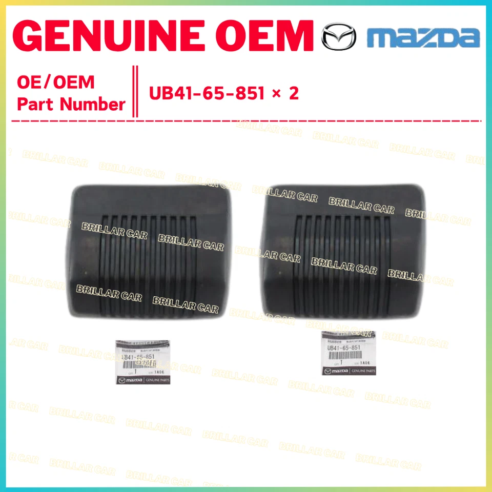 Tapón de parachoques de goma genuino Mazda 86-93 B2000, B2200 y B2600 UB41-65-851 (×2) Foto 1 de 1