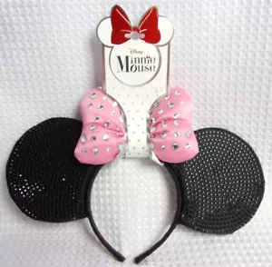 Authentic Disney Minnie Mouse Premium Sparkle Ears PINK by A Leading Role - NWT - Picture 1 of 7