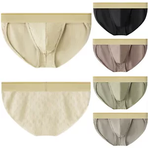 Herren Weiche Baumwolle Slip Sexy Atmungsaktiv Bequem Bikini Unterwäsche Gr. M-3XL - Bild 1 von 48