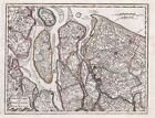 Delfland Delft Rotterdam Den Haag Steenbergen Zierikzee Mappa De Leth 1750