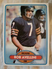 1980 Topps Bob Avellini NRMT card #82.