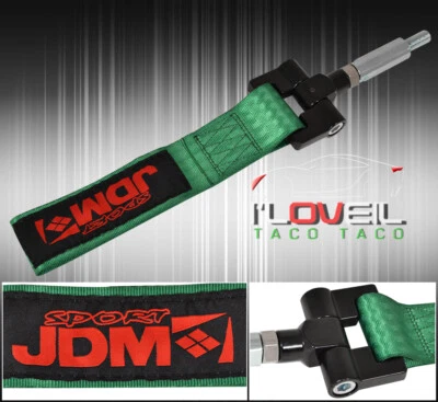 (Jdm Sport) Lexus Is250/Is350 2006+ Heavy Duty Towing Strap Adapter Kit Green Foto 1 de 3