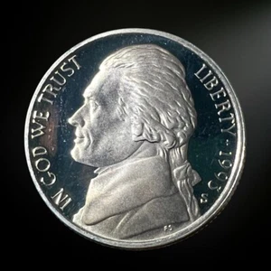 1993 S San Francisco Proof Jefferson Nickel Brilliant Uncirculated (BU) - Picture 1 of 2