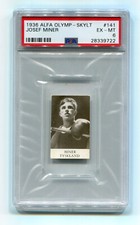 1936 Alfa Olymp-Skylt 141 Josef Miner PSA 6 EX-Mint Olympics Boxer Boxing card