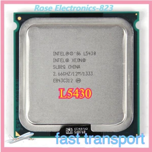 Intel Xeon L5430 CPU Quad Core 2.66Ghz/12MB/1333Mhz SLBBQ LGA771 Processors - Picture 1 of 2