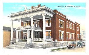 #H4259 WATERTOWN, S.D. POSTCARD, ELKS CLUB - Picture 1 of 2