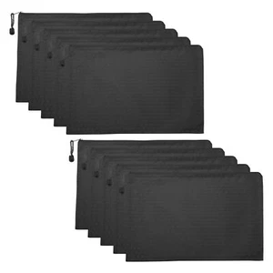 PATIKIL Waterproof Zipper File Bags 10 Pack A4 Document Holders Pencil Pouch ... - Picture 1 of 6