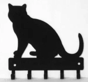 Porta llaves Cat #08 con 5 ganchos hecho en América - Imagen 1 de 6