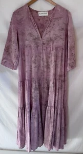 Damen Designer Kleid M Rosa M Boho Festival Strand Hippie Lagen Nien More - Bild 1 von 5