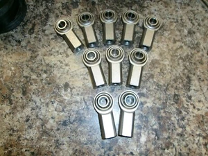10 PCS. NMD SCF6T HEIM JOINT FEMALE LEFT HAND ROD END BEARINGS 3/8" BORE DR179 - Picture 1 of 1