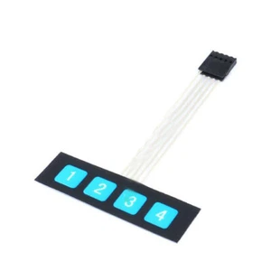 1*4 Botón Número Almohadilla Matriz Membrana Interruptor Teclado - Imagen 1 de 5