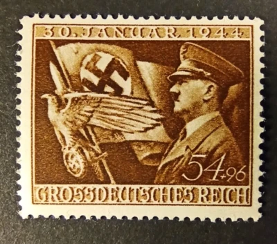 GERMANY - Deutsches Reich WWII 1944 Mi#865 Sc#252 Adolf Hitler MNH VF/XV. - Image 1 of 4