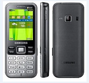 Metallic Black Samsung C3322 Duos La Fleur Dual Sim Original 2.2" BluetoothPhone - Picture 1 of 2