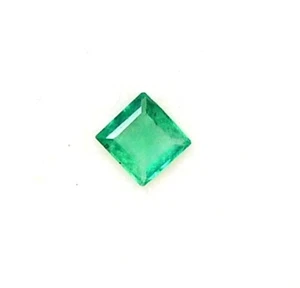 Certified Natural Emerald Square Cut 4x4.25 mm 0.24 CTS Untreated Loose Gemstone - Picture 1 of 7