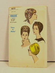 Vtg Vogue Uncut Hat Sewing Pattern Cloche Bandeau Cap One Size Not A Copy - Picture 1 of 2