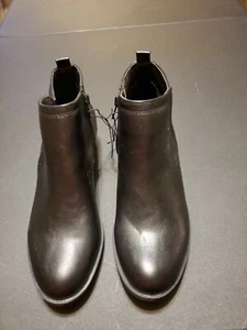 Anneliese Mujer Botas Talla 7M Negras Tobillo Lateral Cremallera Bloque Tacones Informales  - Imagen 1 de 9