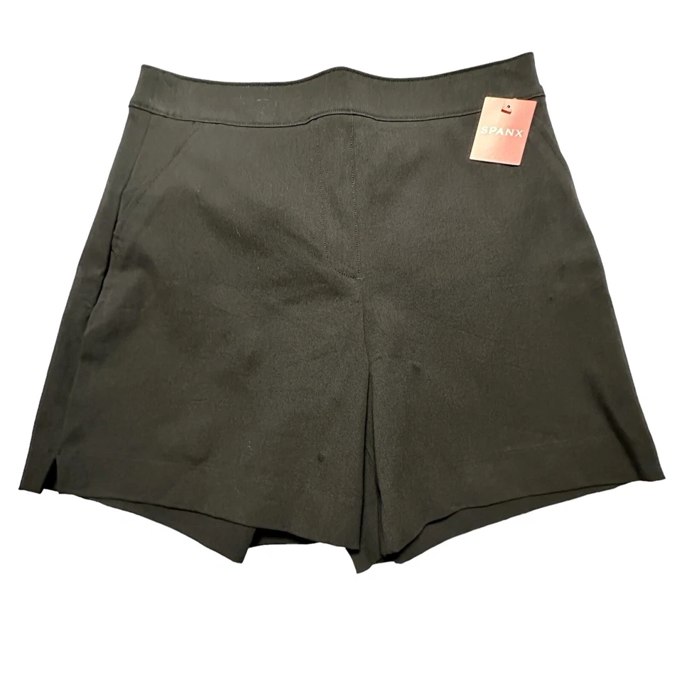 Spanx Polished Shorts 4” Classic Black Size XL Pull On Stretch