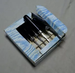 Juego de ^ Vintage Gyros Gouges Chisels Set No. 15 con caja - Imagen 1 de 6