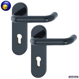 Drückergarnitur für Feuerschutztüren T-30 Kunststoff schwarz 9/72 - Bild 1 von 1