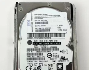 IBM 2077 2078-AC63 V5000 00RX921 00RY094 1.8TB 10K 2.5 SFF 6GB SAS Drive / Tray - Picture 1 of 4
