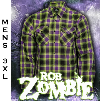 DIXXON FLANNEL x ROB ZOMBIE Flannel Shirt - Men's 3XL - Collab - Image 1 of 4